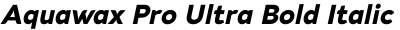 Aquawax Pro Ultra Bold Italic
